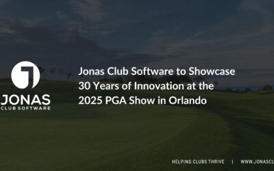 Jonas Club Software to Showcase 30 Years of Innovation at the 2025 PGA Show in Orlando